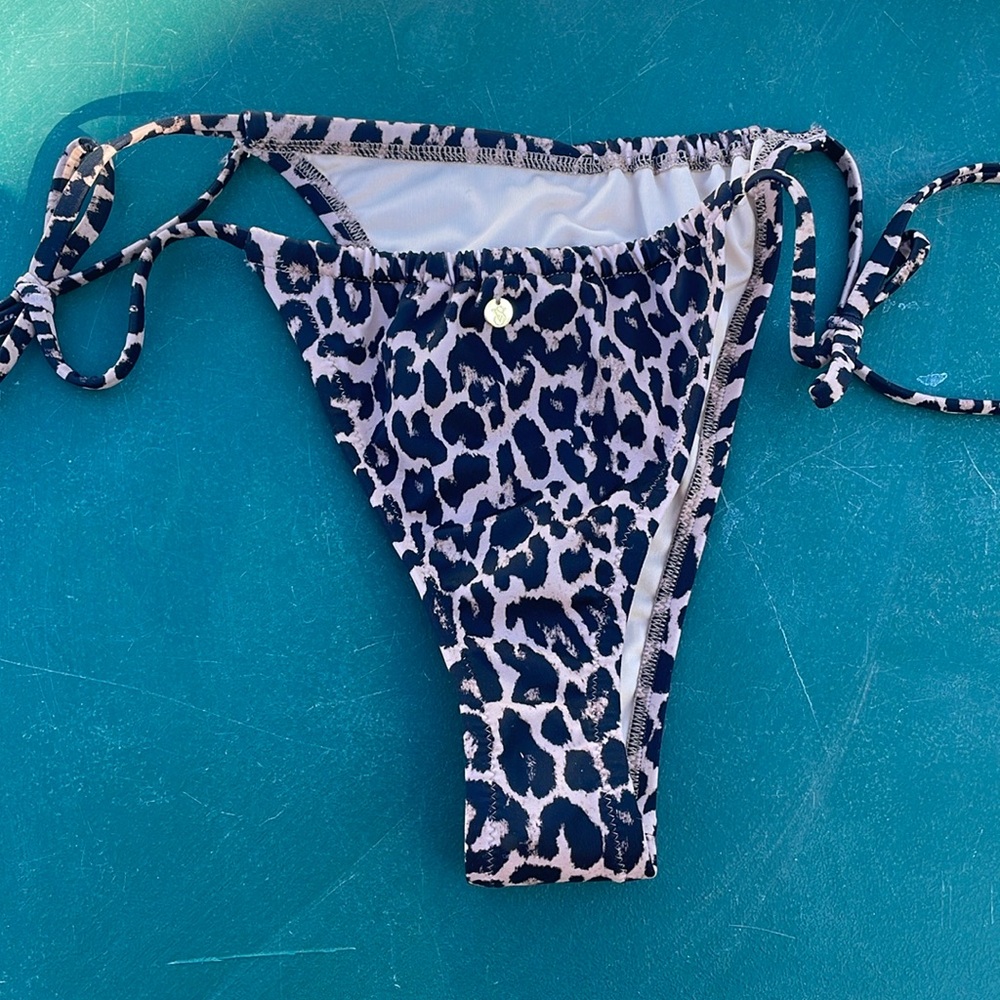 Leopard Print Brazilian Bikini Bottom